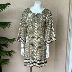 Hale Bob Long Sleeve Boho Dress